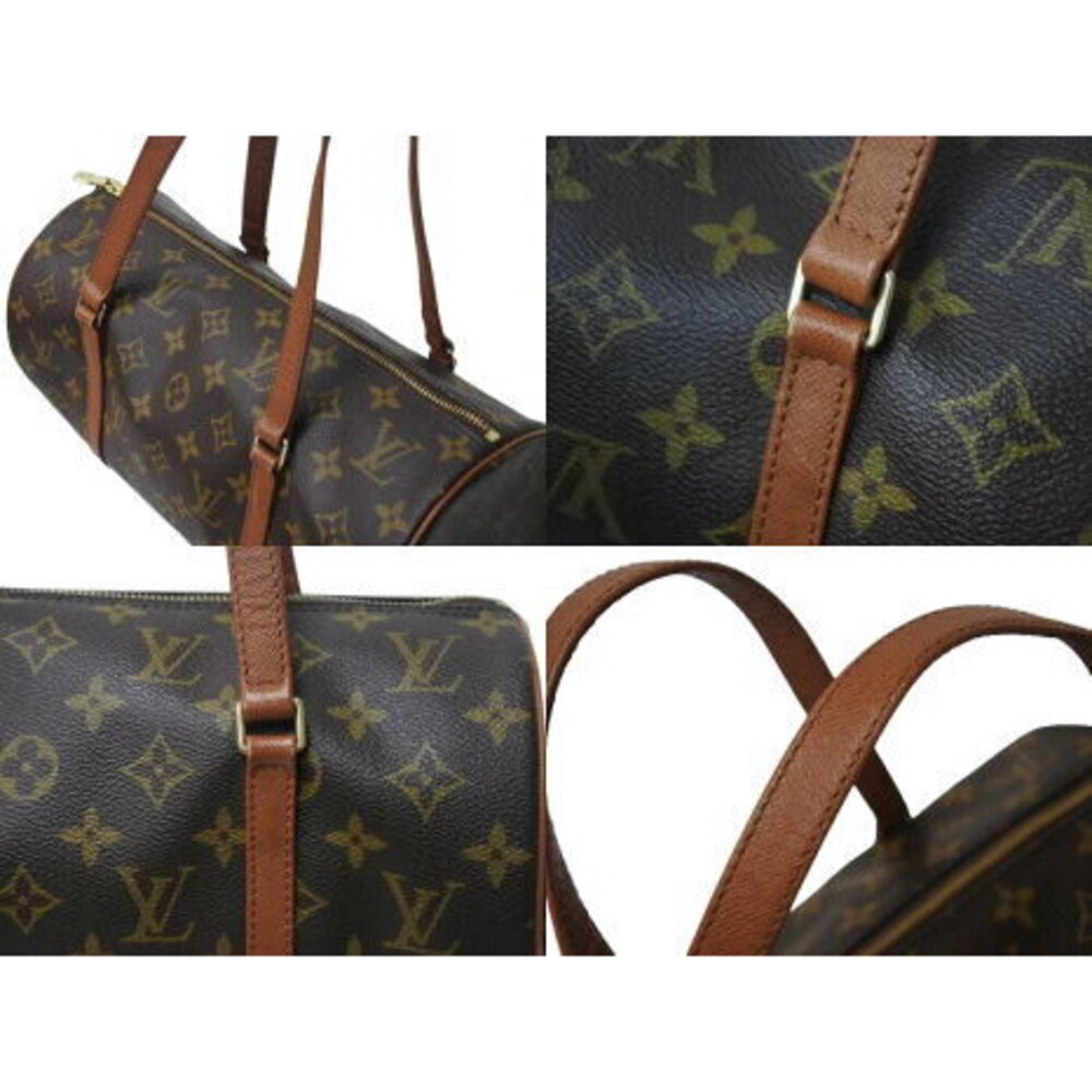 Louis Vuitton Papillon Monogram Canvas Handbag Cylindrical Brown - Picture 6 of 8